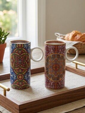 Porcelain Mugs Limited Edition Konitz Djibouti Coffee Tea Mugs (2)